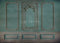 Kate Mur orné Turquoise Rétro Toile de fond conçue par Lisa Granden - Kate Backdrop FR