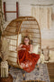 Kate Boho Mur macramé Paniers et échelle Toile de fond conçue par Mandy Ringe - Kate Backdrop FR