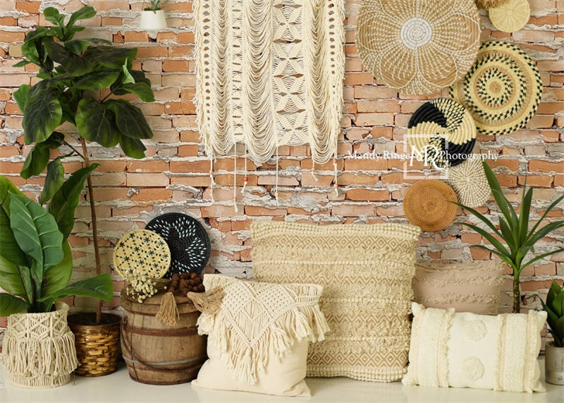 Kate Mur en macramé Boho Toile de fond conçue par Mandy Ringe - Kate Backdrop FR