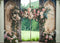 Kate Mariage Fleurs Rose Porte Vert Toile de fond conçue par Mini MakeBelieve - Kate Backdrop FR
