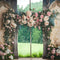 Kate Mariage Fleurs Rose Porte Vert Toile de fond conçue par Mini MakeBelieve - Kate Backdrop FR