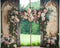 Kate Mariage Fleurs Rose Porte Vert Toile de fond conçue par Mini MakeBelieve - Kate Backdrop FR
