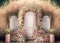Kate Rose Fleurs Porte Printemps Toile de fond conçue par Mini MakeBelieve - Kate Backdrop FR
