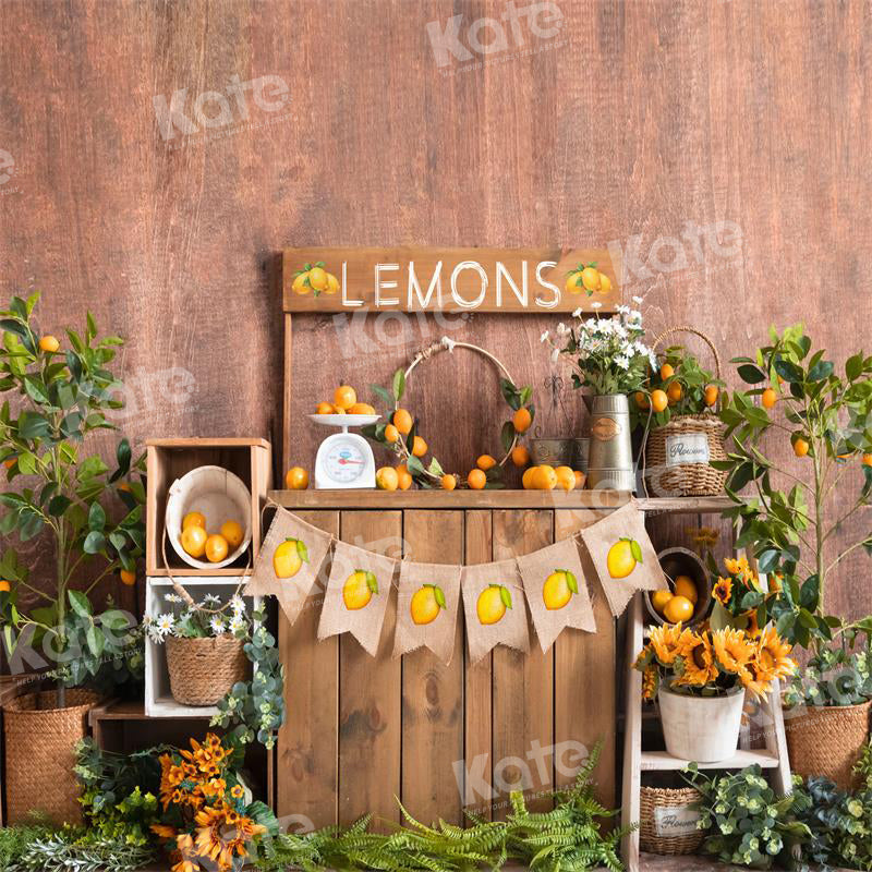 Kate Toile de fond fraîche citron printemps/été pour la photographie - Kate Backdrop FR