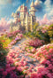 Kate Château Jardin Printemps Toile de fond conçue par Chain Photographie - Kate Backdrop FR