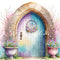 Kate Porte Enchantée Printemps Toile de fond Conçu par Patty Robert - Kate Backdrop FR