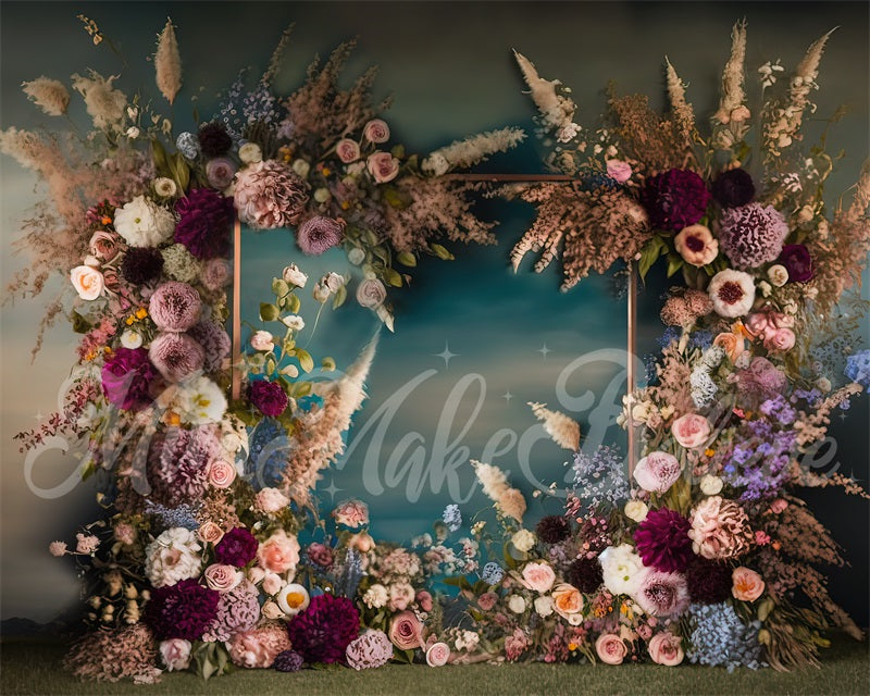 Kate Cadre Beaux-Arts Fleurs Printemps Toile de fond conçue par Mini MakeBelieve