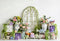 Kate Jardin Fleurs Printemps Porte Blanc Toile de fond conçu par Emetselch - Kate Backdrop FR