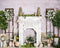 Kate Cheminée Lapin Pâques Printemps Toile de fond conçue par Abbas Studio - Kate Backdrop FR