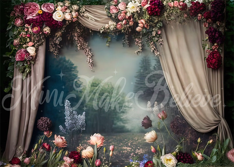 Kate Toile de fond vintage florale fine art picturale Conçu par Mini MakeBelieve