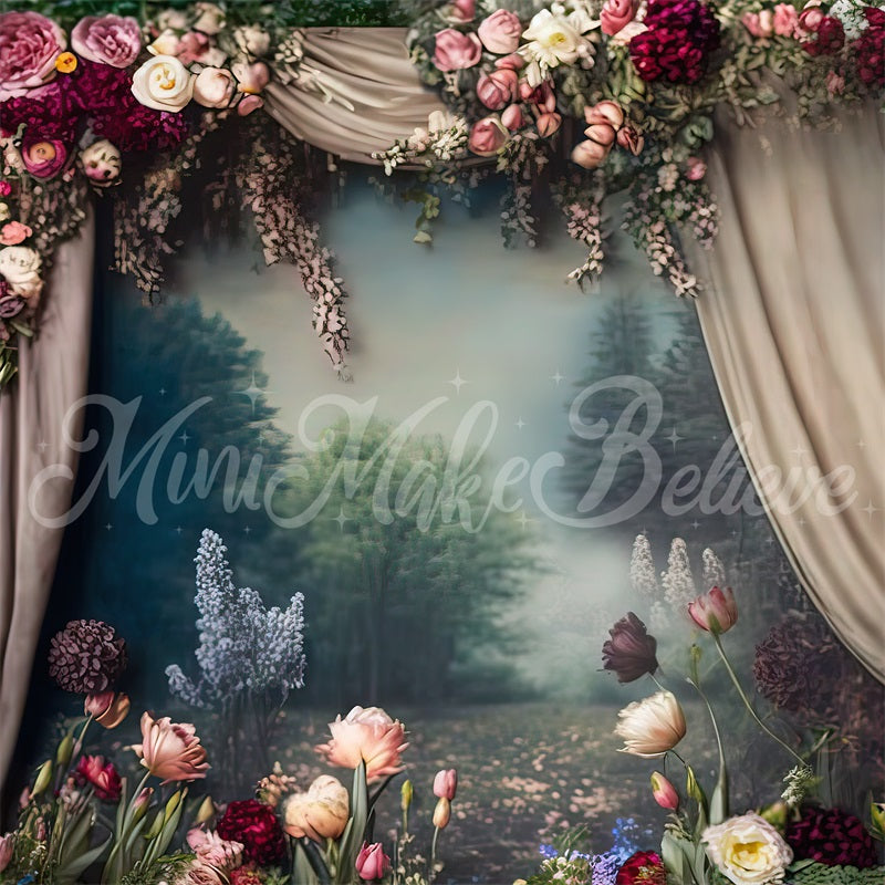 Kate Toile de fond vintage florale fine art picturale Conçu par Mini MakeBelieve - Kate Backdrop FR