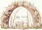 Kate Arche Peinte à l'huile Pâques Beige Toile de fond conçue par Patty Robert - Kate Backdrop FR