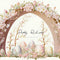 Kate Arche Peinte à l'huile Pâques Beige Toile de fond conçue par Patty Robert - Kate Backdrop FR