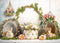 Kate Pâques Lapin Panier Fleurs Toile de fond conçue par Mini MakeBelieve - Kate Backdrop FR