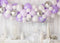 Kate Ballons Pays des merveilles Hiver Violet Blanc Toile de fond conçue par Mandy Ringe - Kate Backdrop FR