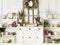 Kate Salle à manger Thé Printemps Vintage Toile de fond conçue par Mandy Ringe - Kate Backdrop FR