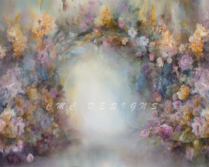 Kate Toile de fond de fleurs de printemps beaux-arts conçu par Candice Compton