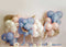 Kate Ballons Bleu Floral Anniversaire Toile de fond conçue par Megan Leigh - Kate Backdrop FR