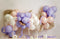 Kate Ballons Lavande Fleurs Toile de fond conçue par Megan Leigh - Kate Backdrop FR