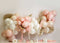 Kate Ballons Pêche Floral Toile de fond conçue par Megan Leigh - Kate Backdrop FR
