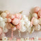 Kate Ballons Pêche Floral Toile de fond conçue par Megan Leigh - Kate Backdrop FR