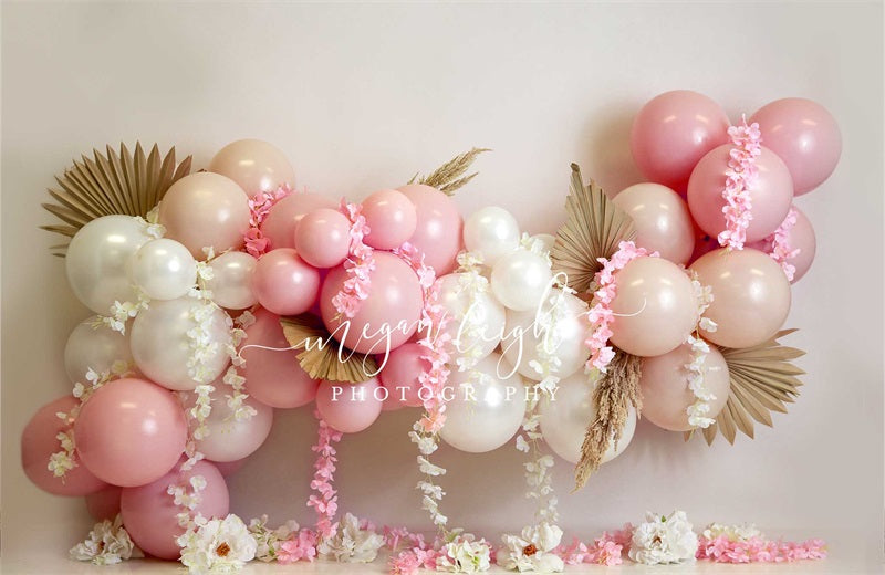 Kate Ballons Roses Floraux Toile de fond conçue par Megan Leigh Photographie