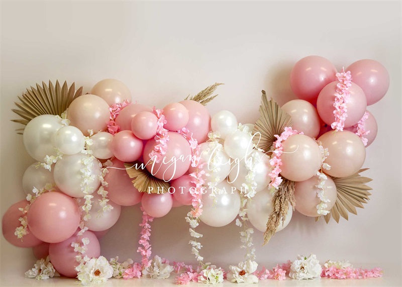 Kate Ballons Roses Floraux Toile de fond conçue par Megan Leigh Photographie