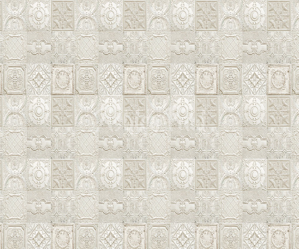 Kate Mur de carreaux Crème Toile de fond conçu par Ashley Paul - Kate Backdrop FR