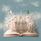 Kate Château du livre Papillon Toile de fond conçu par Ashley Paul - Kate Backdrop FR