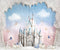 Kate Château de princesse bleu rose Toile de fond conçu par Ashley Paul - Kate Backdrop FR
