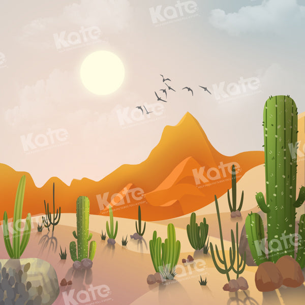 Kate Ouest Cow-boy Désert Cactus été Toile de fond conçue par GQ