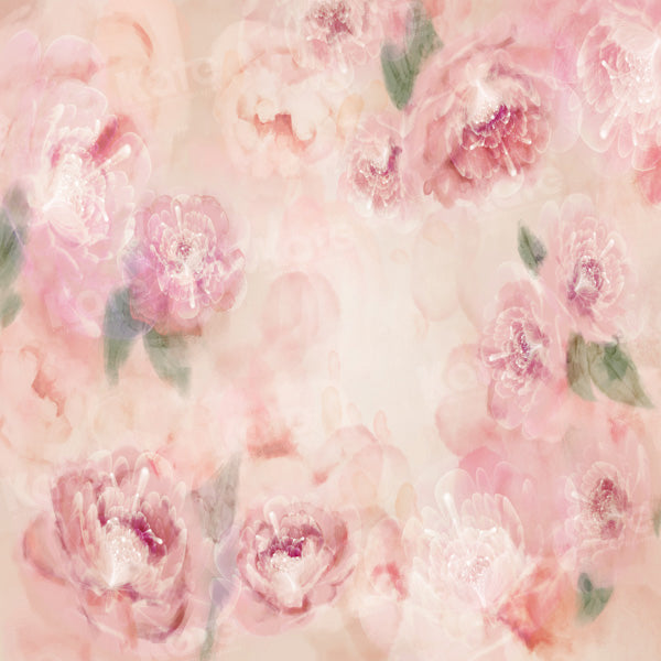 Kate Fleurs Roses Peintemps Toile de fond conçue par GQ