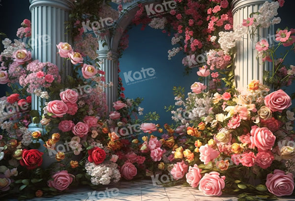 Kate Mariage Fleurs Onirique Toile de fond Conçu par Chain Photographie