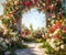 Kate Mariage Arche de fleurs Toile de fond Conçu par Chain Photographie - Kate Backdrop FR