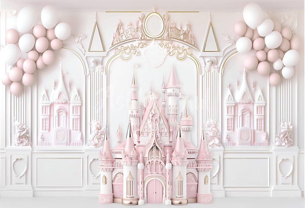 Kate Chambre de princesse Château Toile de fond conçu par Ashley Paul - Kate Backdrop FR
