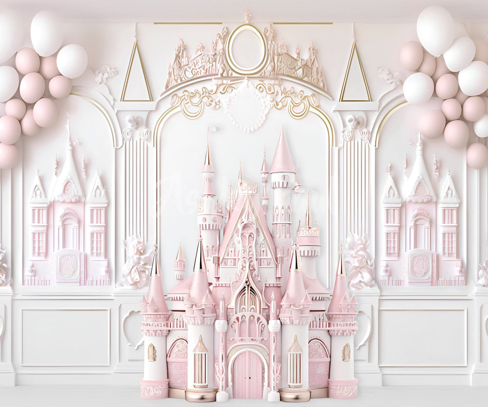 Kate Chambre de princesse Château Toile de fond conçu par Ashley Paul - Kate Backdrop FR
