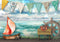 Kate Paysage marin Crabe Toile de fond conçue par Laura Bybee - Kate Backdrop FR