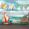 Kate Paysage marin Crabe Toile de fond conçue par Laura Bybee - Kate Backdrop FR