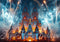 Kate Château Feux d'artifice Lumières laser Nuit Toile de fond conçue par Mini MakeBelieve - Kate Backdrop FR