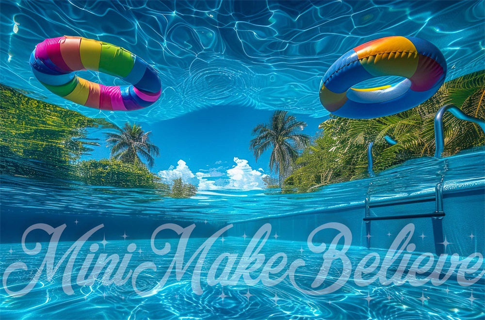 Kate Piscine Sous l'eau Bleu Toile de fond conçue par Mini MakeBelieve - Kate Backdrop FR
