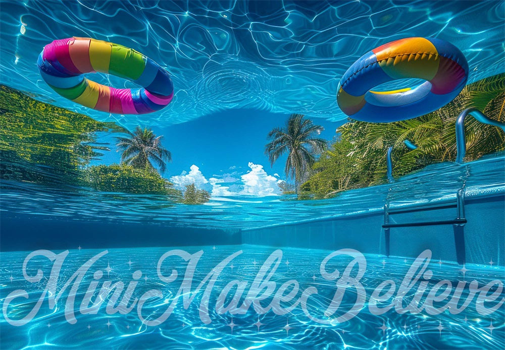 Kate Piscine Sous l'eau Bleu Toile de fond conçue par Mini MakeBelieve - Kate Backdrop FR