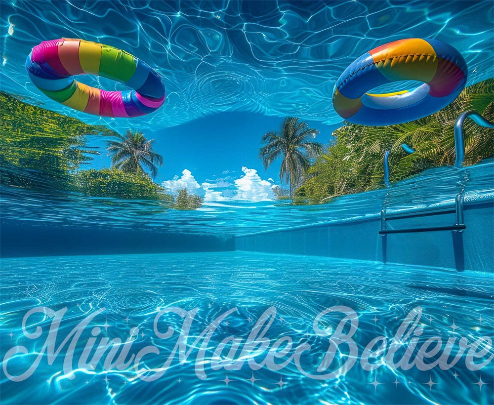 Kate Piscine Sous l'eau Bleu Toile de fond conçue par Mini MakeBelieve - Kate Backdrop FR