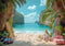 Kate Vacances d'été Planche de surf Toile de fond conçue par Mini MakeBelieve - Kate Backdrop FR