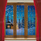 Kate Rideau rouge Noël Hiver Fenêtre Toile de fond conçu par Chain Photography - Kate Backdrop FR