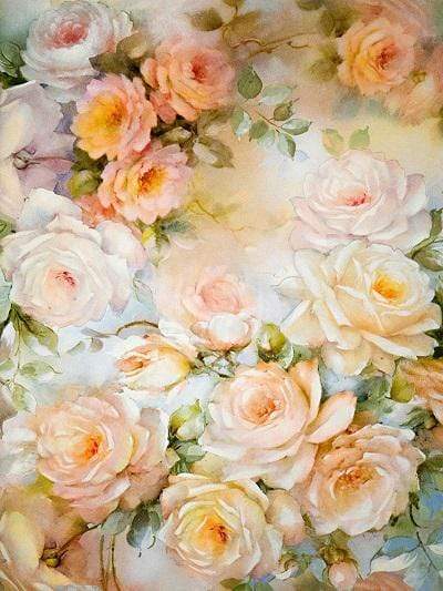 Katebackdrop：Kate Yellow Florals Background Photography Monther's Day Backdrop