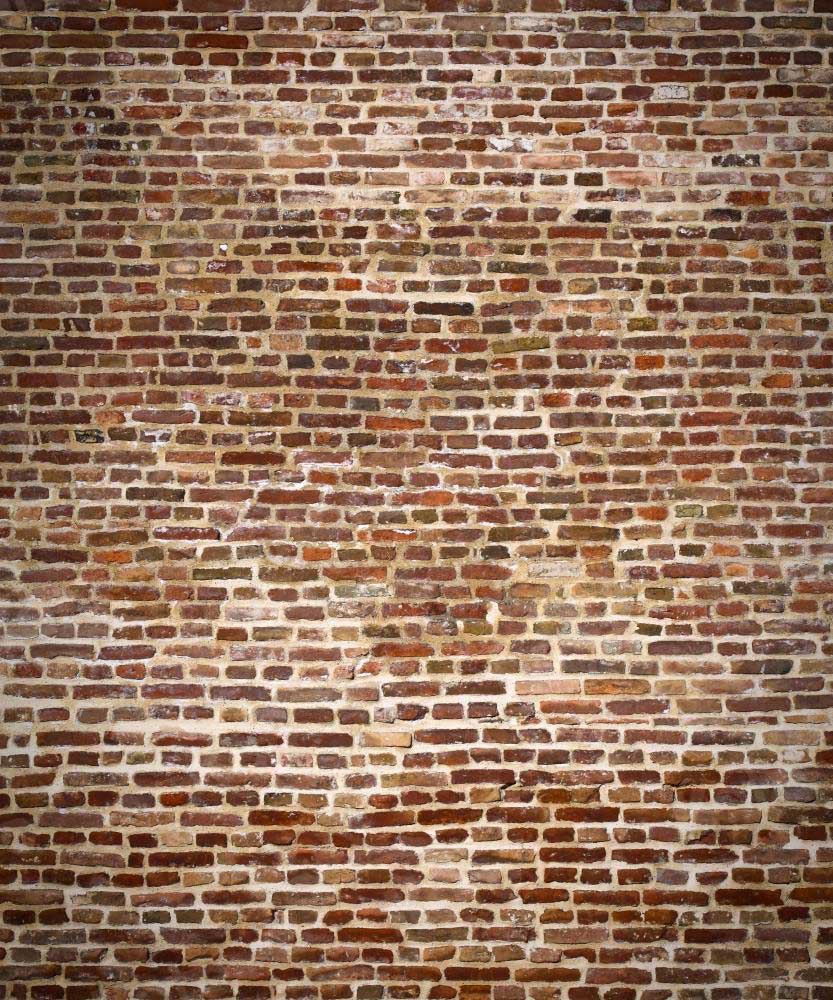 Kate Retro Style Brown Brick Wall Backdrops - Katebackdrop