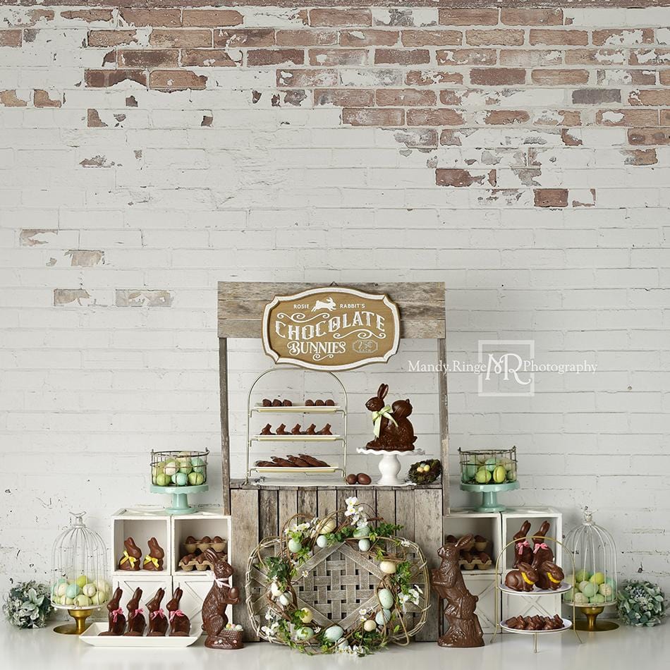 Toile de fond de lapins de chocolat de Pâques Kate conçue par Mandy Ringe Photography
