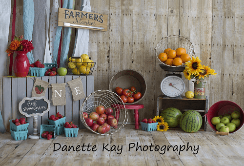 Katebackdrop£ºKate Summer Farmers Market Backdrop for Photography Designed by Danette Kay Photography