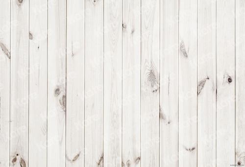 Kate Tapis de sol en caoutchouc Mural en bois Blanc Rétro