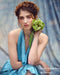 Kate Texture Abstrait Jaune & Bleu foncé Toile de fond pour la photographie - Kate Backdrop FR